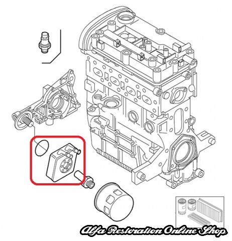Alfa 147/156/166/GTV/Spider 916 Series 2.0 TS Heat Exchanger